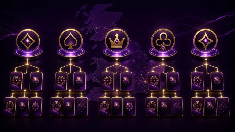 Five UK casino groups connected to their sister sites